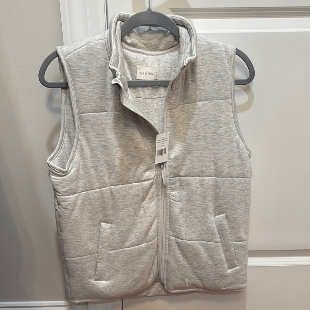 Gray Vest by Mia & Tess